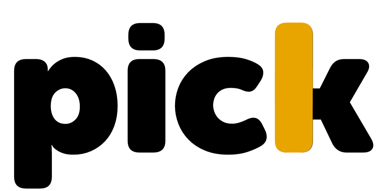 A screenshot showing the redesigned Plex logo as "Pick"